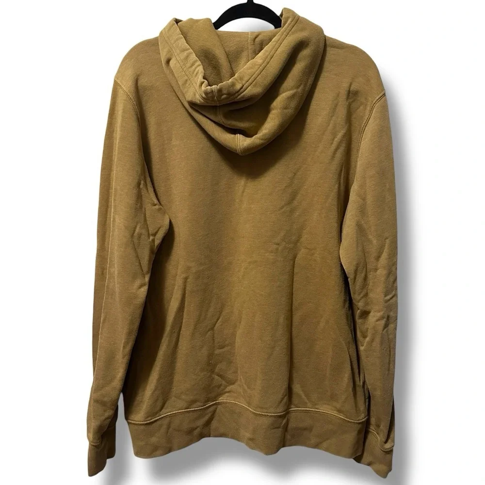 The North Face Olive Brown Half Dome Logo Pullover Hoodie Men's L Outdoor Casual